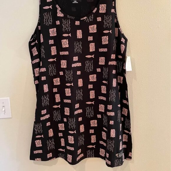 New Sunshine Raised Beach Swim Suit Coverup Dress Black Pink Women’s L XL - Picture 2 of 3